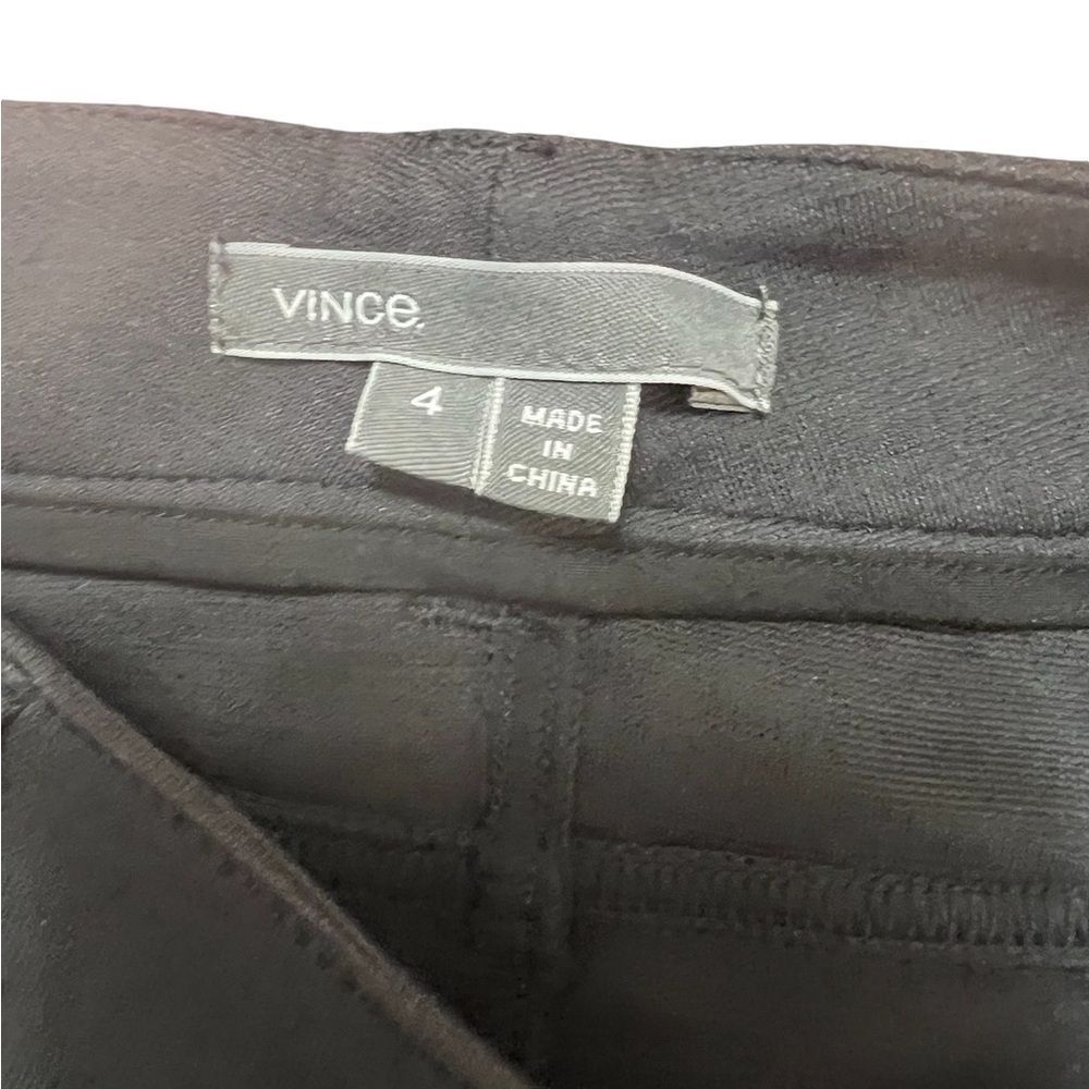 Vince Women Pants Taper Leg Zipper Button Equestrian charcoal, gray size 4 - Picture 9 of 13